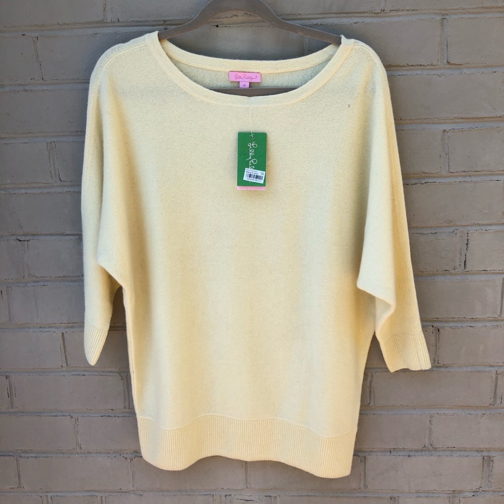 NWT Lilly Pulitzer Cashmere Size M Bess Sweater